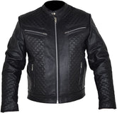 Classyak Men Real Leather Motorbike Jacket, Quality Naked Cowhide